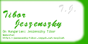 tibor jeszenszky business card